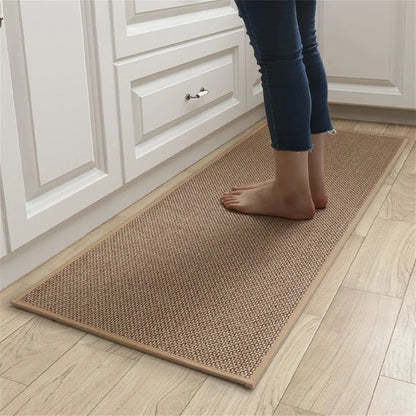 Washable Non-Slip Geometric Pattern Kitchen Mat