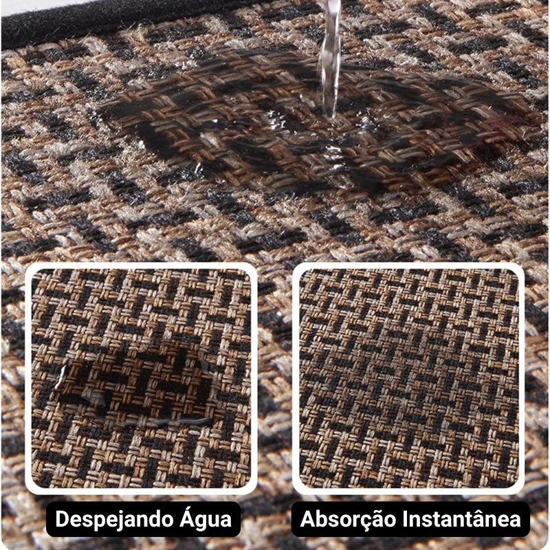 Washable Non-Slip Geometric Pattern Kitchen Mat
