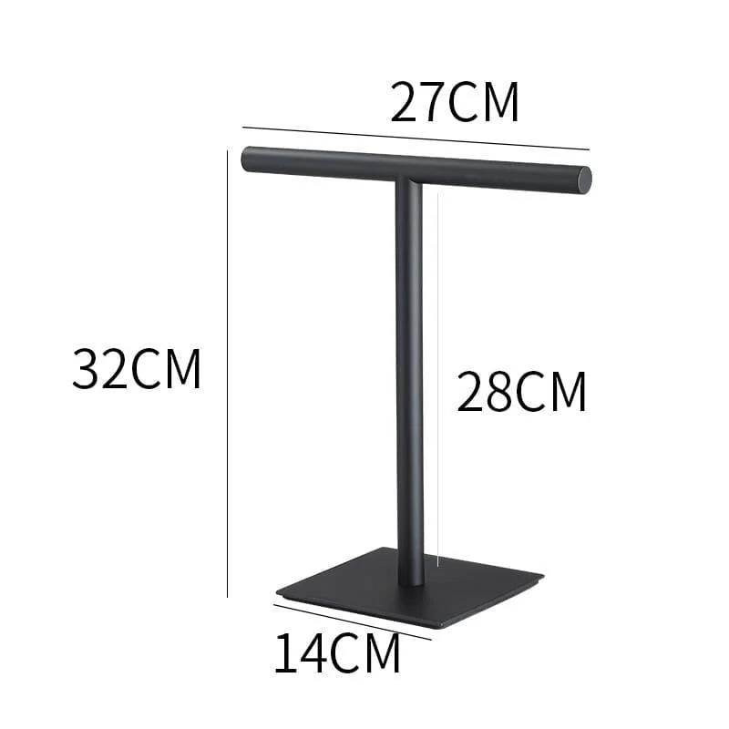 Stainless Steel Towel Holder with Rubber Base for Countertop