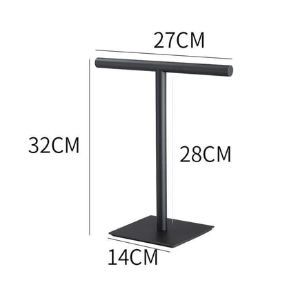 Stainless Steel Towel Holder with Rubber Base for Countertop